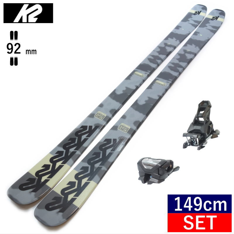 ケーツー K2 RECKONER 92+ATTACK 14 GW スキー＋ビンディングセット ツインチップスキー フリースキー フリースタイルスキー [149cm/92mm幅] 23-24｜off-1