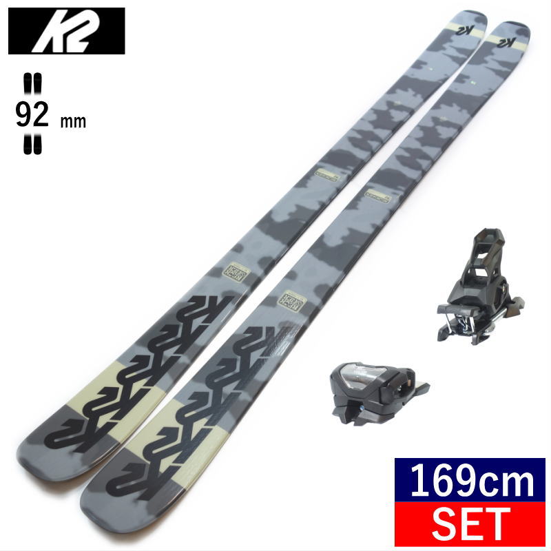 ケーツー K2 RECKONER 92+ATTACK 14 GW スキー＋ビンディングセット ツインチップスキー フリースキー フリースタイルスキー  [169cm/92mm幅] 23-24