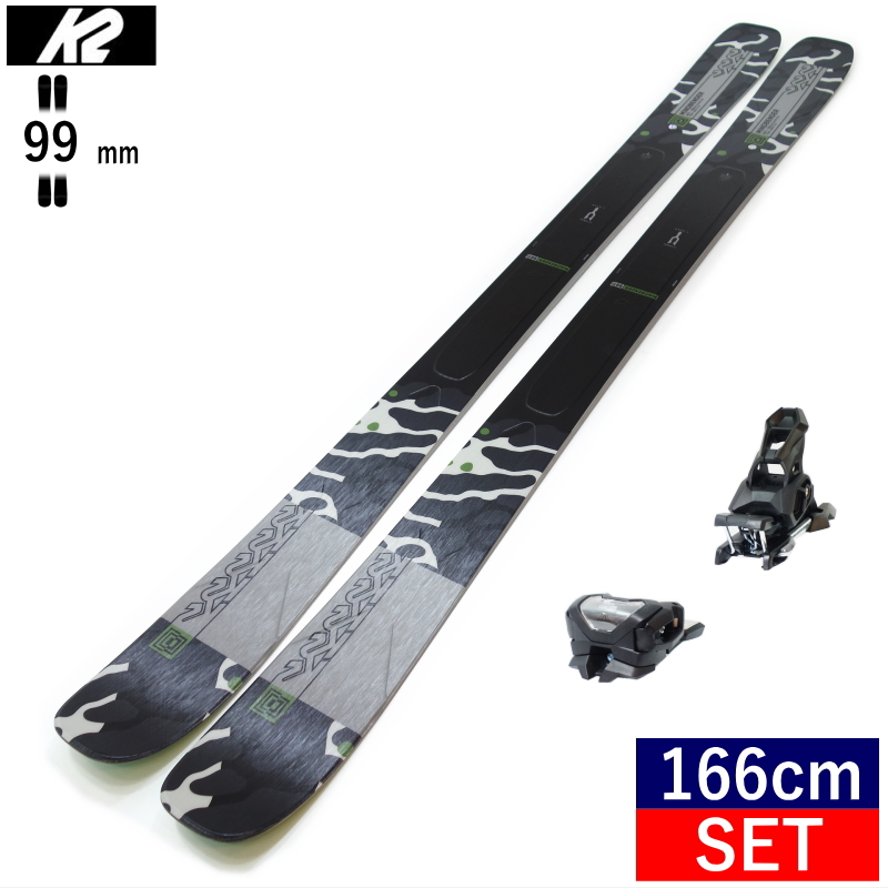 セミファットスキーセット K2 MINDBENDER 99TI+ATTACK 14 GW スキー＋ビンディングセット カービング [166cm/99mm幅] 23-24｜off-1