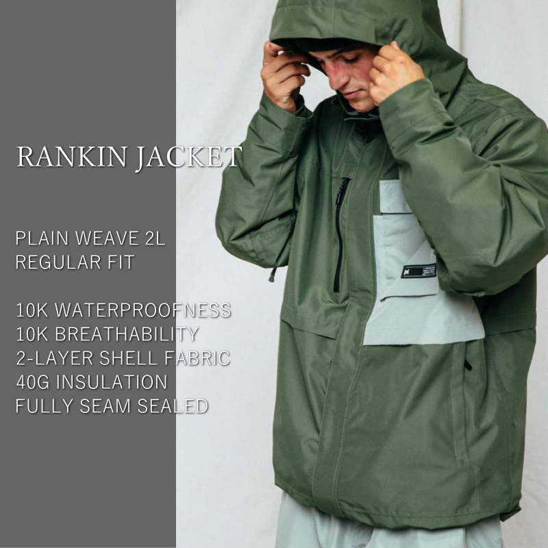 【早期予約商品】 ● 23-24 L1 RANKIN JACKET メンズ スノボウェア エルワン スノーボード スキー ランキンジャケット JKT