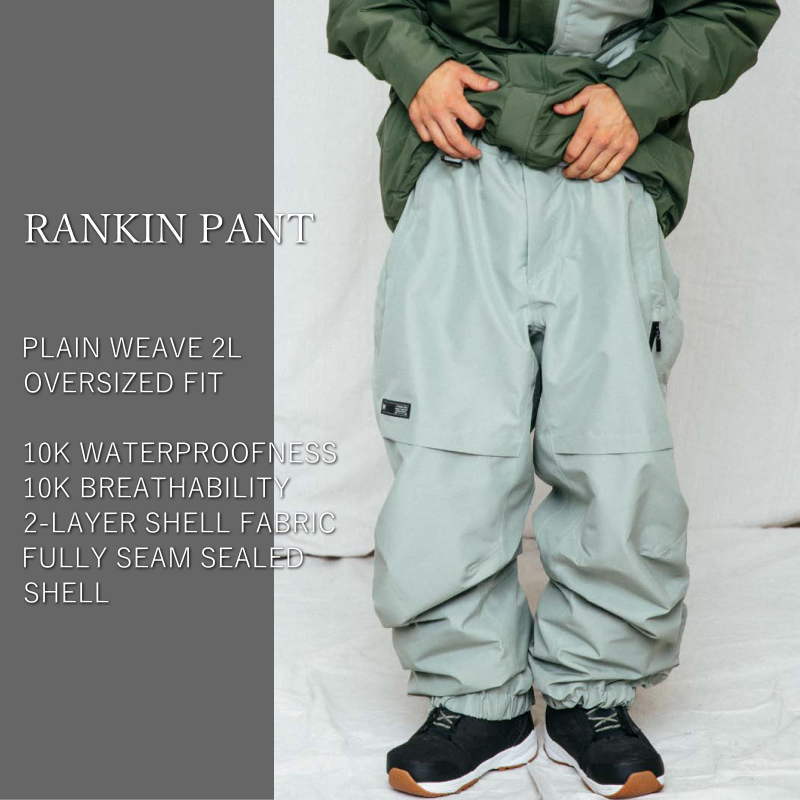 ● L1 RANKIN PNT BLACK XLサイズ メンズ スノーボード スキー パンツ PANT 23-24 日本正規品