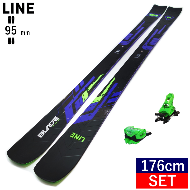 ライン LINE BLADE+ATTACK 14 GW スキー＋ビンディングセット オールラウンド カービング [176cm/95mm幅] 23-24