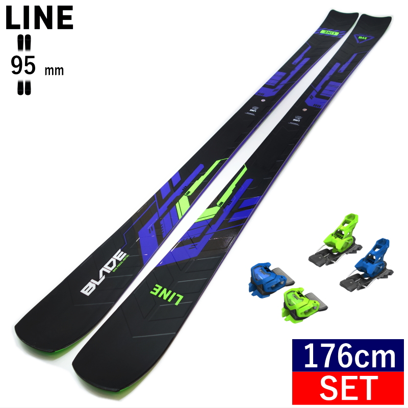 ライン LINE BLADE+ATTACK 14 GW MIX スキー＋ビンディングセット オールラウンド カービング [176cm/95mm幅]  23-24
