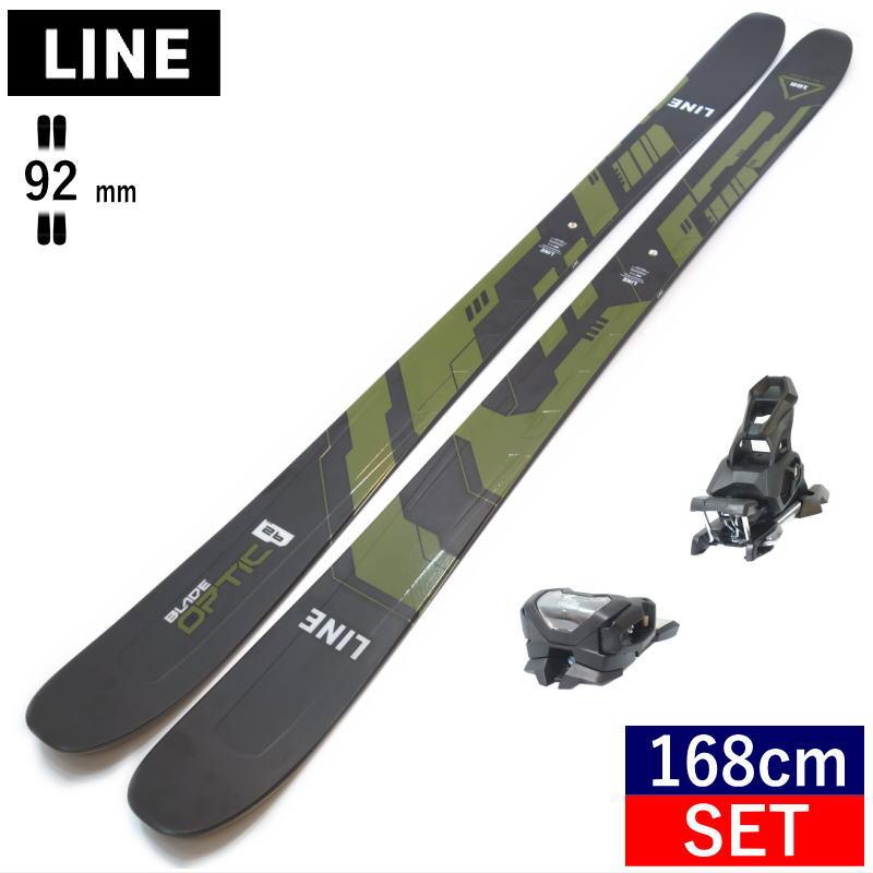 セミファットスキーセット LINE BLADE OPTIC 92+ATTACK 14 GW スキー＋ビンディングセット オールラウンド カービング [168cm/92mm幅] 23-24｜off-1