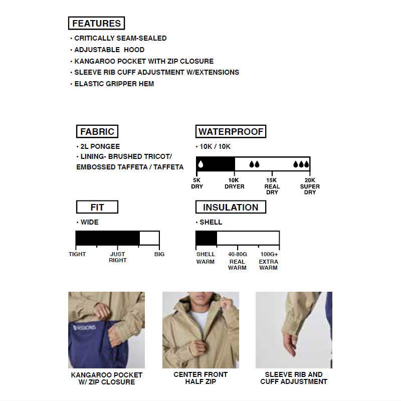 SESSIONS ○ MISSION 1/4 ZIP HOOD 2L+LINER PINK Lサイズ