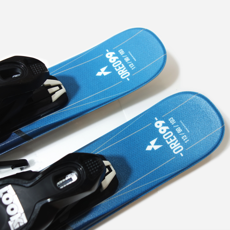 [99cm/90mm幅]SWALLOW OREO 99+XPRESS 10 BLUE カラー:BLUE ビンディングセット ショートスキー  ファンスキー スキーボード