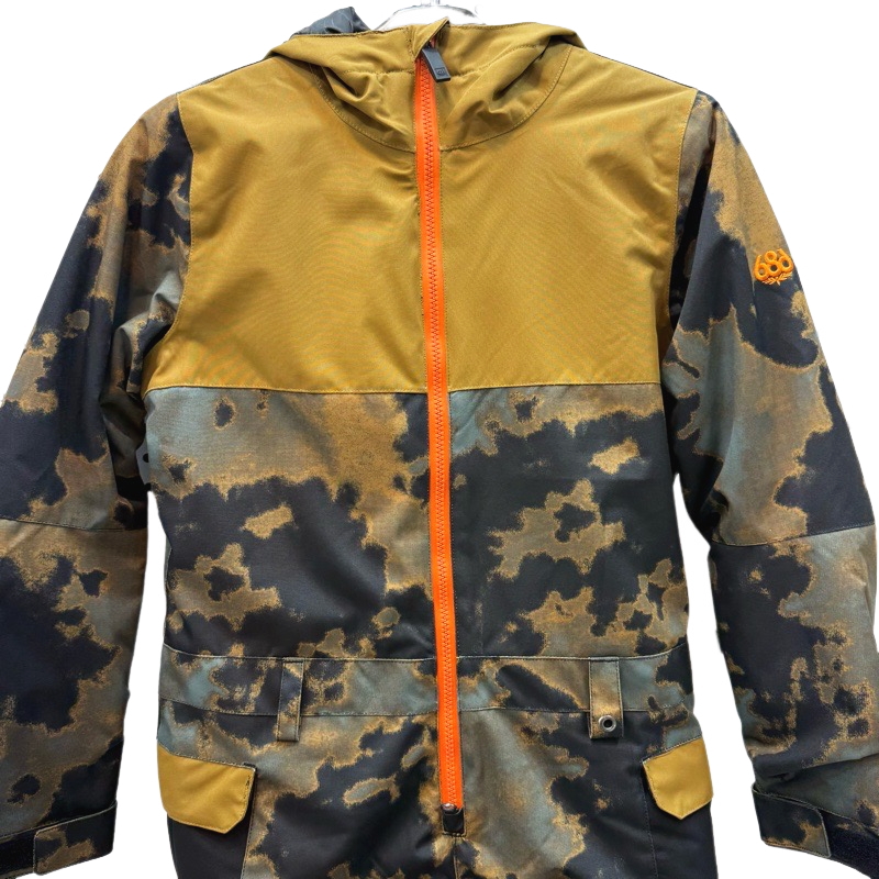 【OUTLET】24 ジュニア[Mサイズ] 686 SHAZAM ONE-PIECE BREEN NEBULA COLORBLOCK 子供 スノーボード スキー スノボ ワンピース 正規品 | 686 | 01