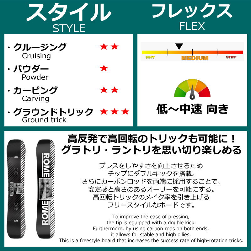 rome agent（スノーボード、板）｜スノーボード | スポーツ のおすすめ