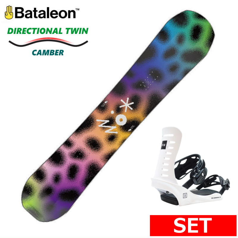 24-25 BATALEON Fun.Kink+FIX NATION JPN メンズ スノーボード2点セット 型落ち 日本正規品 | 