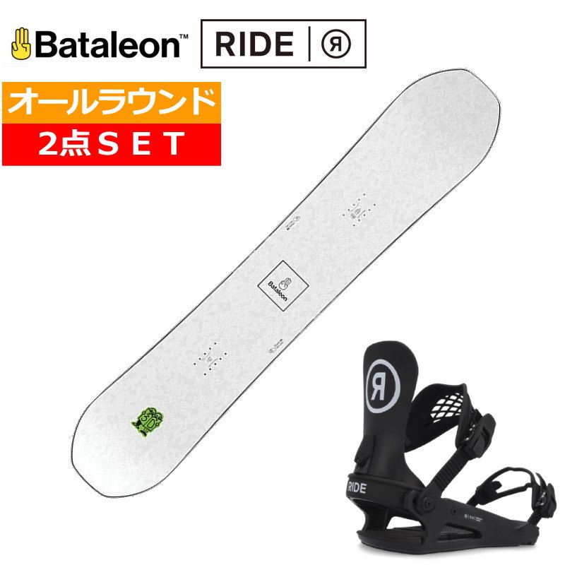 24-25 BATALEON Chaser Japan+RIDE C-2 カラー:BLACK バタレオン メンズ スノーボード2点セット 型落ち | 