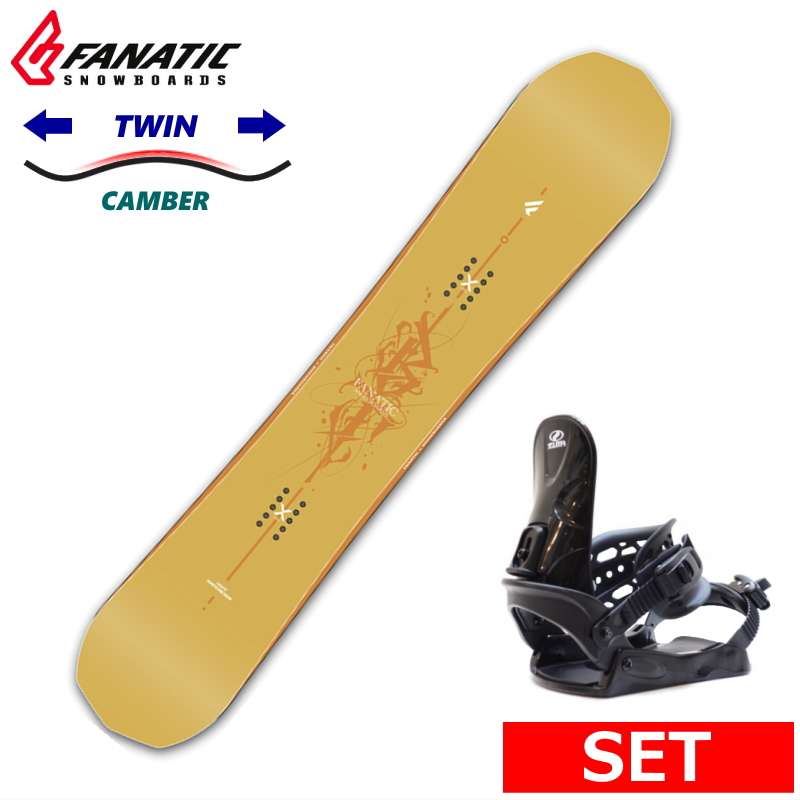 24-25 FANATIC BT+ZUMA BINDING メンズ ボードセット2点セット オール