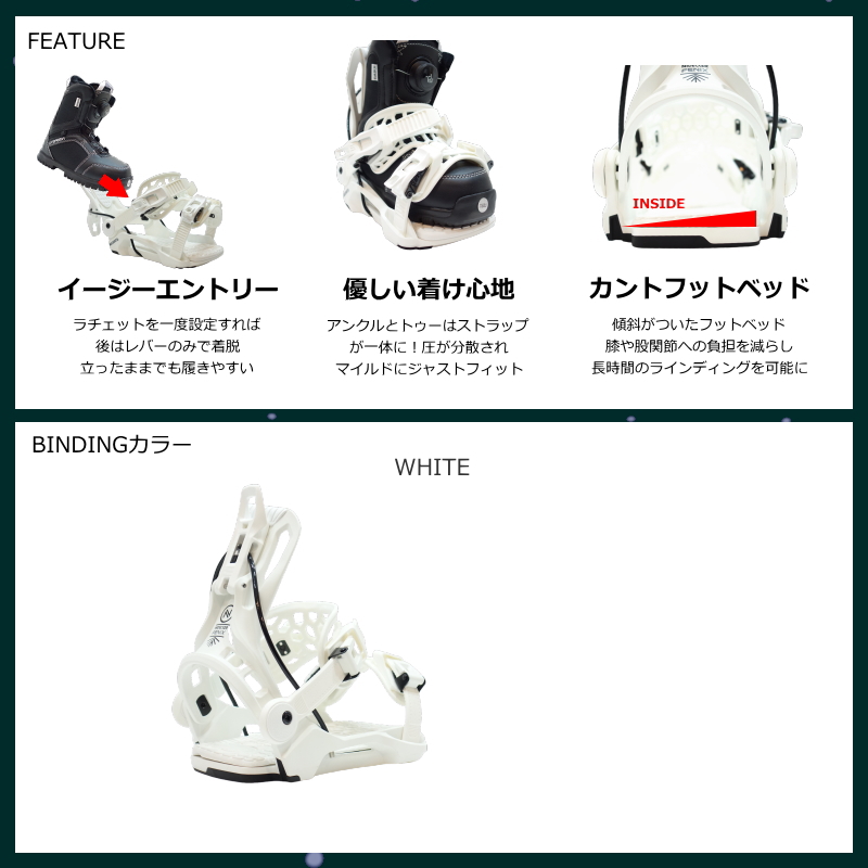 25-26 NEVER SUMMER MEN'S EASY RIDER+NIDECKER FENIX L メンズ スノーボード2点セット ワイドボード型落ち 日本正規品 |  | 07