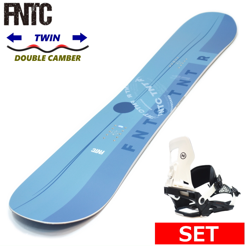 24-25 FNTC TNT R BLUE+NIDECKER MUON-X メンズ スノーボード2点セット