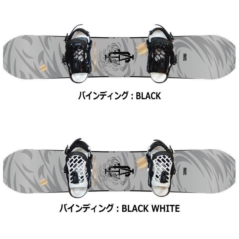 CT 48 スノーボード 2点セット 24-25 FNTC CAT GREY+ZUMA ZM エフエヌティーシー メンズ スノーボード