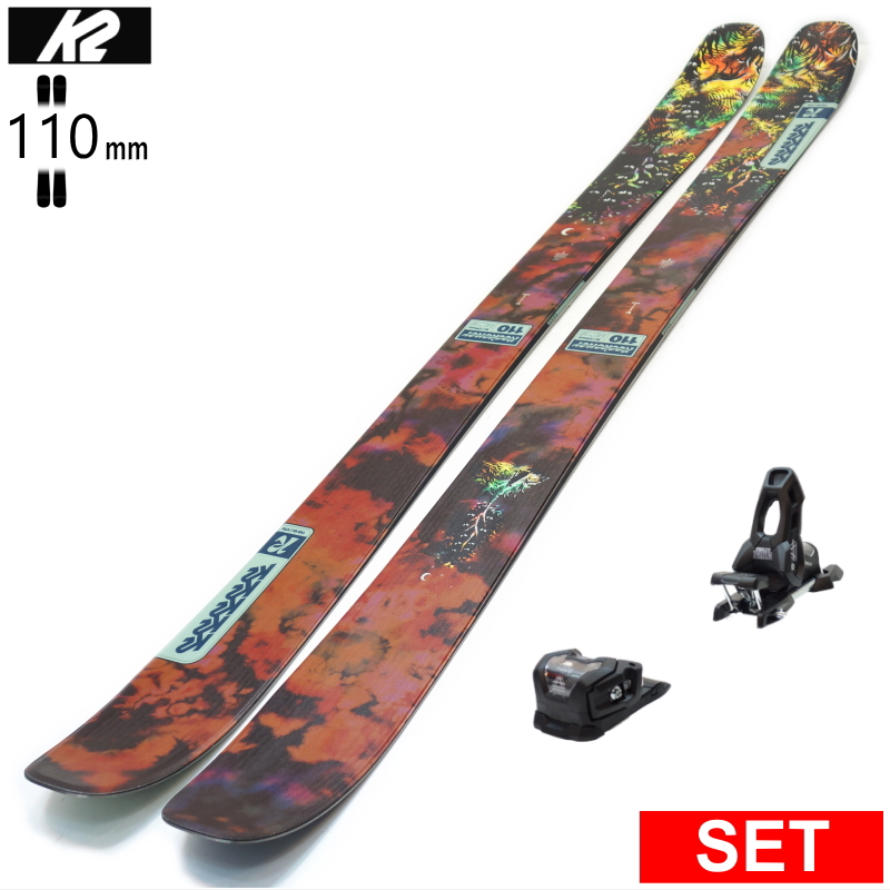 [センター幅110mm 156cm|163cm|170cm]K2 RECKONER 110 W+ATTACK 11LYT 型落ち旧モデルスキー板セット オールマウンテン パウダー | K2（スキー、スノーボード）