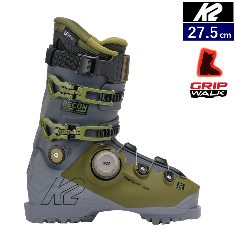 K2 RECON 130 BOA スキーブーツ 男性用 k2 ケーツー スキーブーツ RECON 130 BOA 23-24 モデル : F