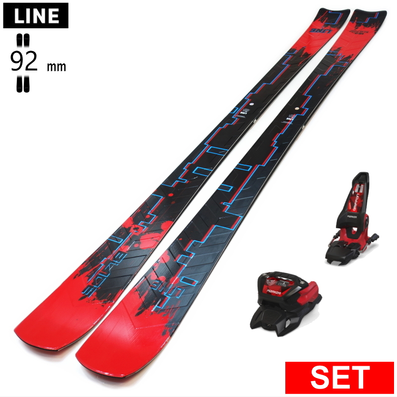 [センター幅92mm 160cm]LINE BLADE+GRIFFON 13 型落ち旧モデルスキー板セット セミファットスキー フリースキー | 