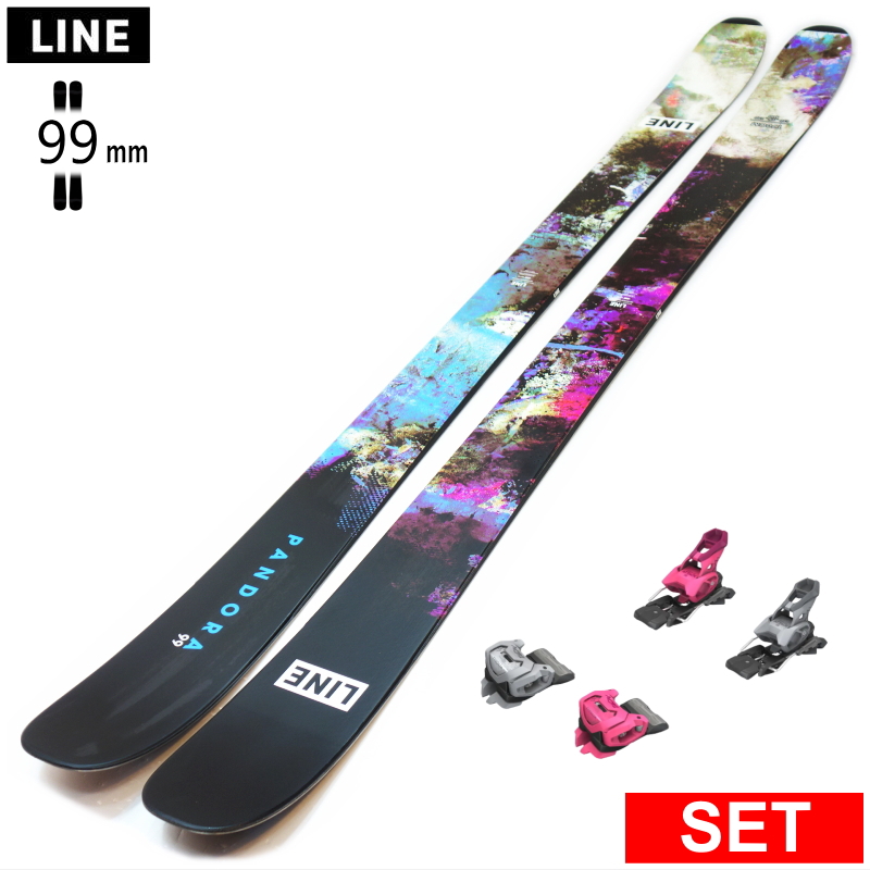 センター幅99mm 163cm|170cm|177cm]LINE PANDORA 99 163+ATTACK 14 GW