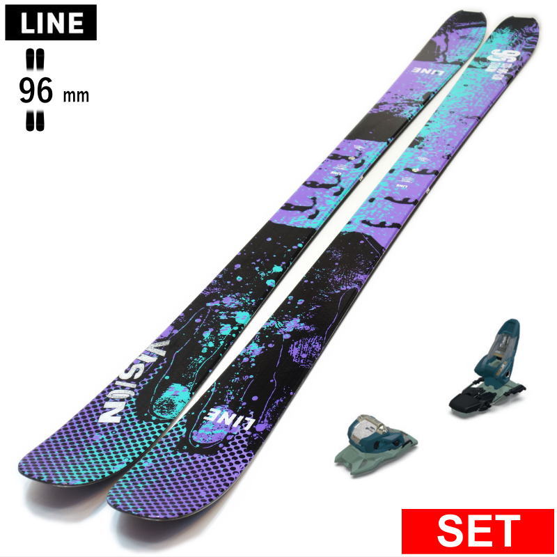 公式サイト - ハイブランドの新作が続々登場 VISION LINE 96+SQUIRE セミ スキー板セット 25モデル 11 スキー