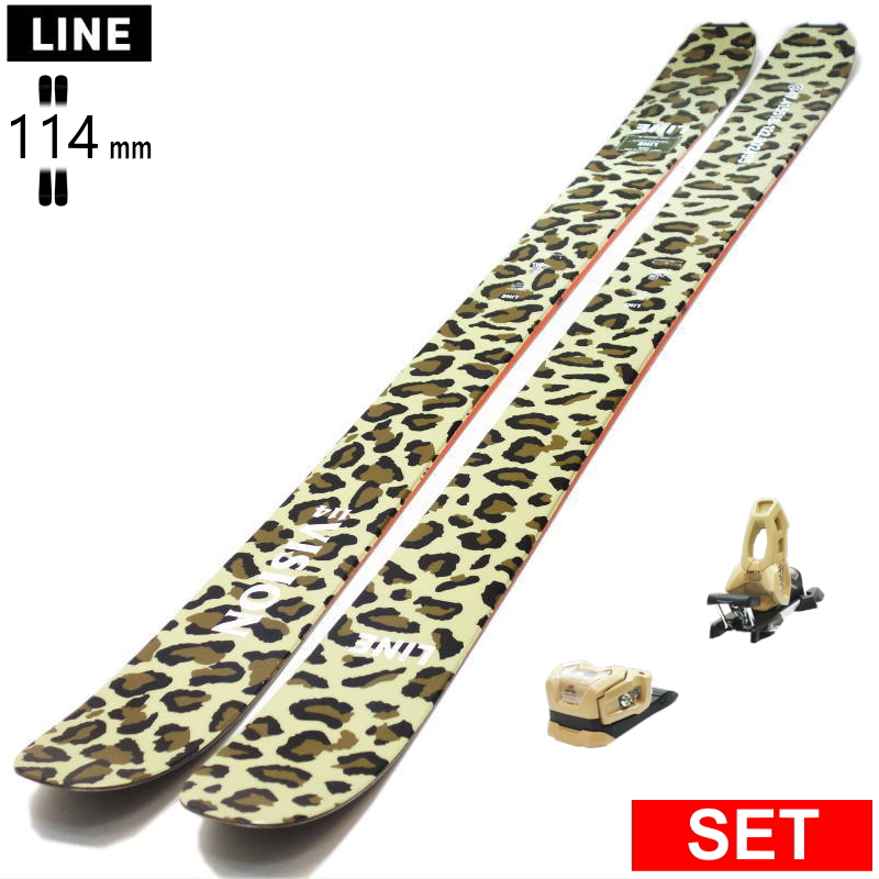 [センター幅114mm 175cm|183cm]LINE VISION 114 カラー:CAMO+ATTACK 11LYT 型落ち旧モデルスキー板セット オールマウンテン パウダー | 