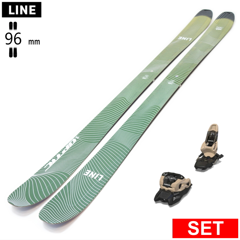 [センター幅96mm 163cm]LINE OPTIC 96+SQUIRE 11 型落ち旧モデルスキー板セット セミファットスキー フリースキー | 