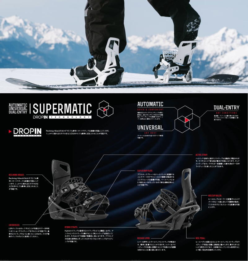 NIDECKER 24-25 SUPERMATIC ナイデッカー スーパーマチック ステップ 