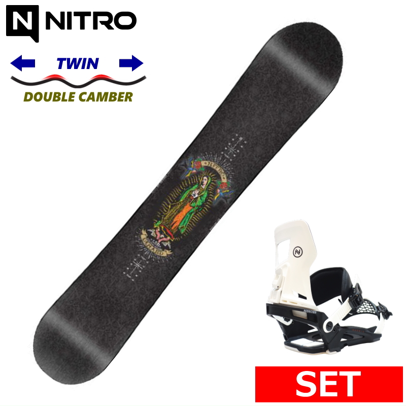 24-25 NITRO DEMAND LTD GULLWING+NIDECKER MUON-X メンズ スノーボード2点セット オールラウンド カービング 型落ち 日本正規品 | 