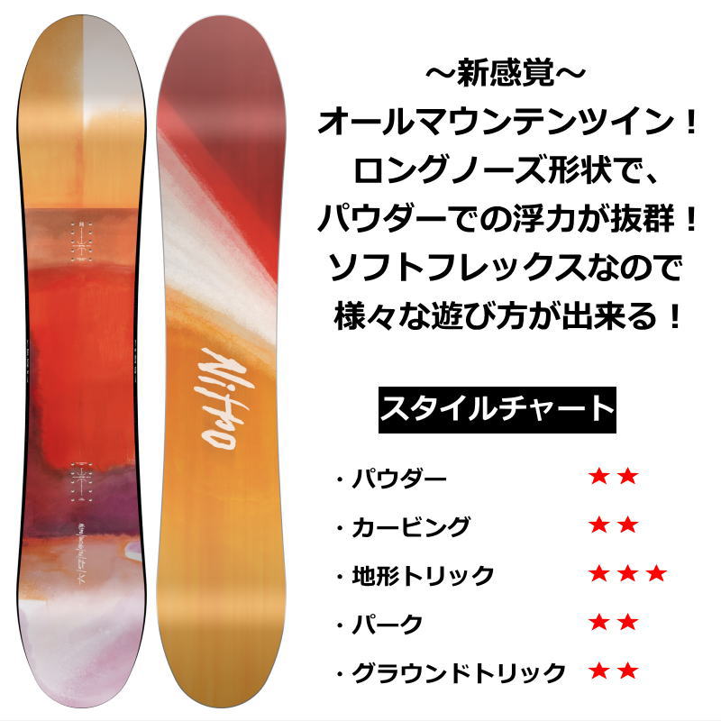 24-25 NITRO SANTOKU+ZUMA ZM ナイトロ メンズ スノーボード2点セット パウダーボード 日本正規品 |  | 02