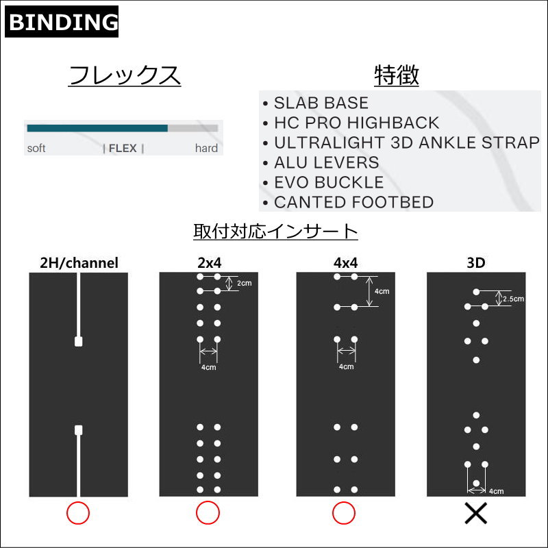 SP Binding 24-25 UNITED sLAB ME カラー:SILVER エスピー