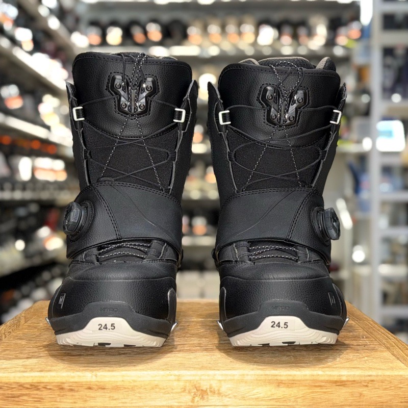 レディース バインディング ブーツ 2点セット アウトレット 25-26 NITRO STEP ON+OUTLET 24.5cm NITRO CAVE TLS カラー:BLACK ナイトロ スノーボード |  | 05