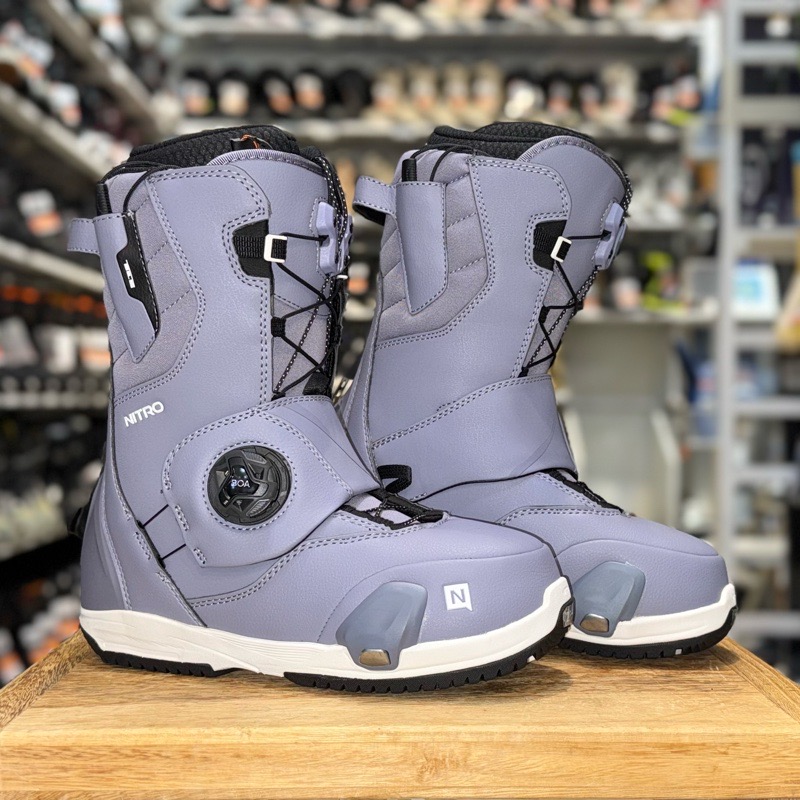 レディース バインディング ブーツ 2点セット アウトレット 25-26 NITRO STEP ON+OUTLET 25.5cm NITRO CAVE TLS カラー:LILAC ナイトロ スノーボード |  | 03