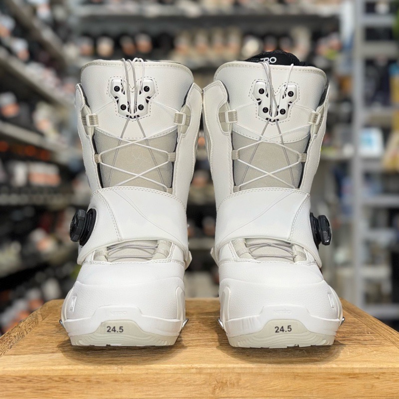 レディース バインディング ブーツ 2点セット アウトレット 25-26 NITRO STEP ON+OUTLET 24.5cm NITRO CAVE TLS カラー:WHITE ナイトロ スノーボード |  | 05