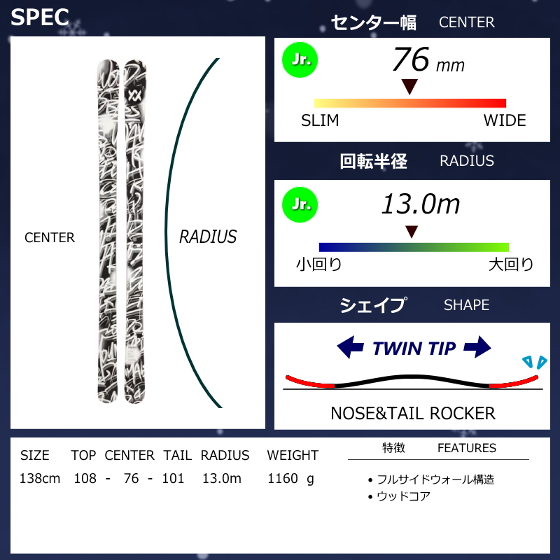 スキーセット（スキー板長さ：120センチ〜139センチ）｜スキー
