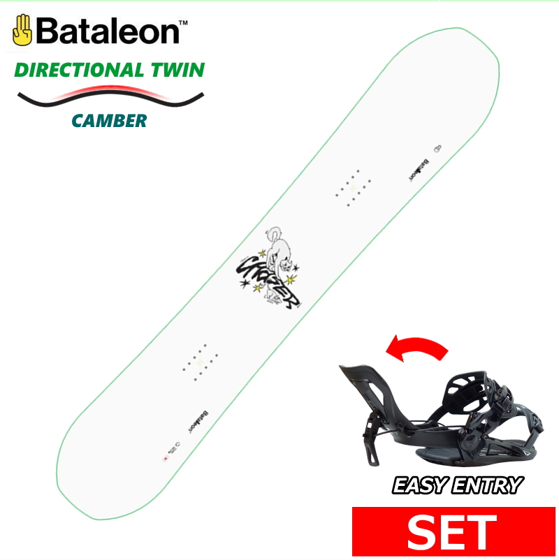 25-26 BATALEON CHASER JAPAN LTD+SP PRIVATE メンズ ボードセット2点セット オールラウンド カービング 型落ち 日本正規品 | 