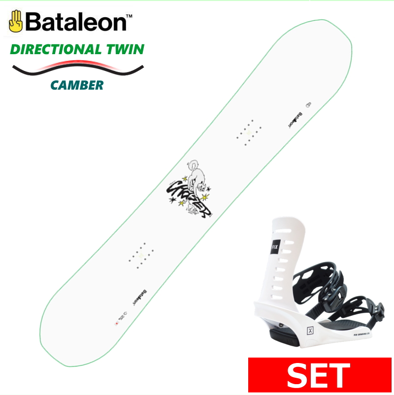 25-26 BATALEON CHASER JAPAN LTD+FIX NATION JPN メンズ ボードセット2点セット グラトリ ラントリ フリースタイル 型落ち 日本正規品 | 