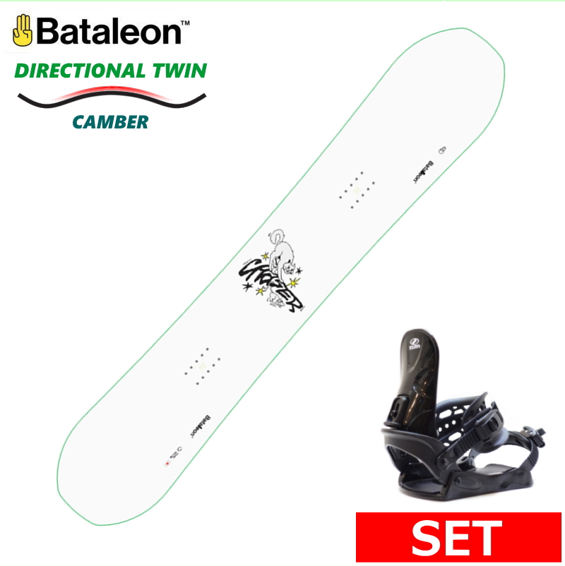 25-26 BATALEON CHASER JAPAN LTD+ZUMA BINDING メンズ ボードセット2