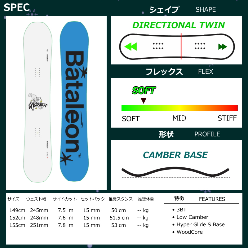 25-26 BATALEON CHASER JAPAN LTD+ZUMA BINDING �����Y �{�[�h�Z�b�g2�_�Z�b�g �I�[�����E���h �J�[�r���O �^���� ���{���K�i �֘A�摜4