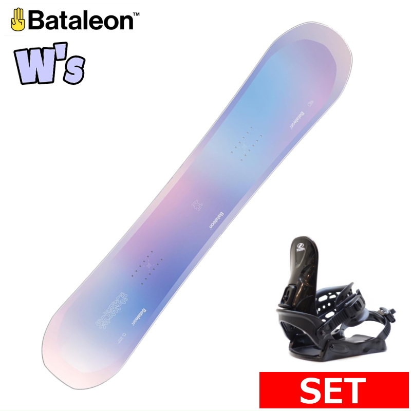 25-26 BATALEON FEELBETTER+ZUMA BINDING レディース スノーボード2点セット 女性用 型落ち 日本正規品 | 