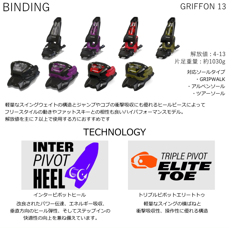 [センター幅92mm 160cm]LINE BLADE+GRIFFON 13 型落ち旧モデルスキー板セット セミファットスキー フリースキー |  | 07