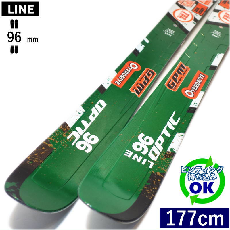 MLサイズ オリーブグリーン スノーボードビンディング初心者格安激安 LINE OPTIC 96[177cm/96mm幅]25-26 フリースキー オールマウンテン