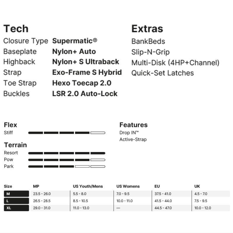 24-25モデル. NIDECKER .『 SUPERMATIC 』. White