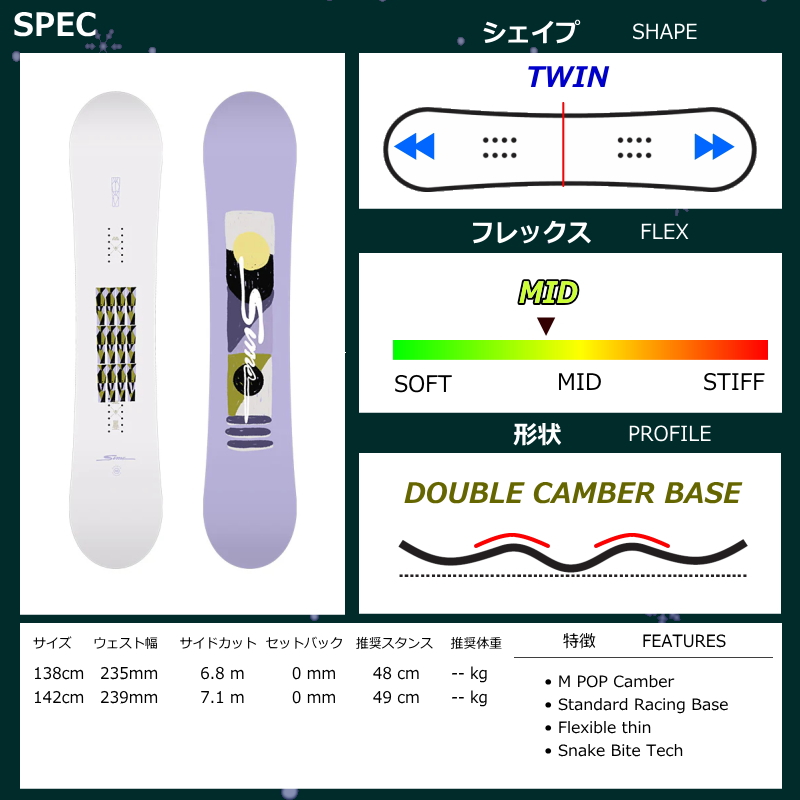 スノーボード2点セット レディースのおすすめ人気商品一覧 通販
