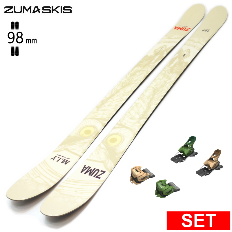 センター幅98mm 164cm|173cm|179cm]ZUMA M.I.Y+ATTACK 14 GW MIX