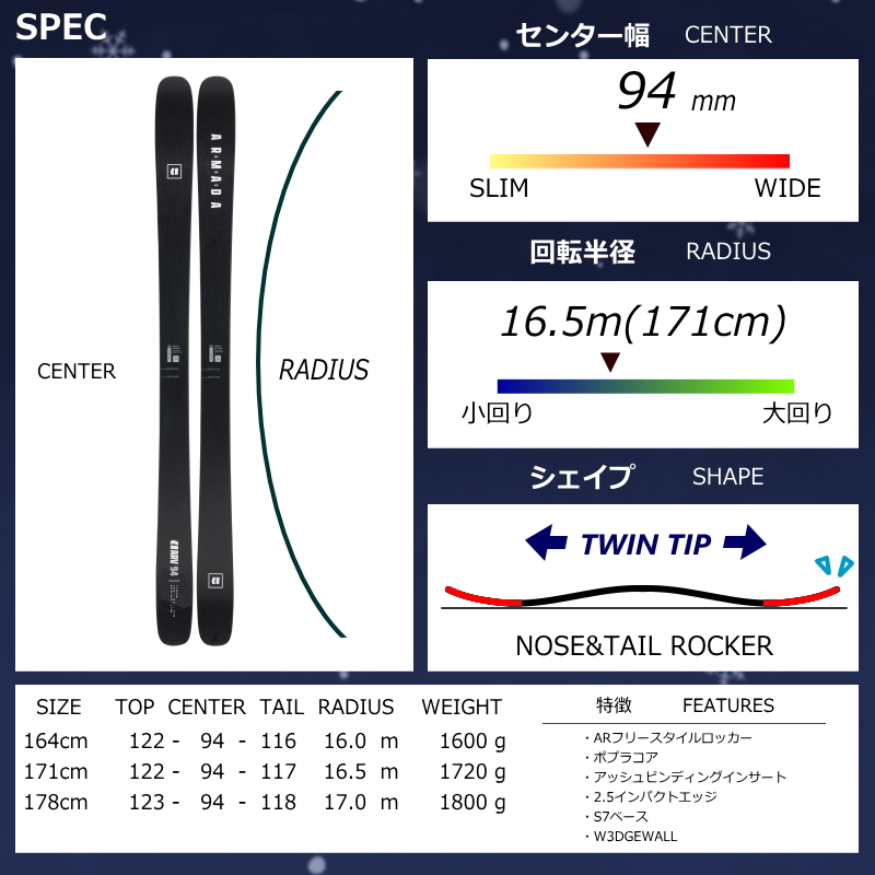スキーセット（スタイル：フリースタイル）｜スキー｜スポーツ 通販