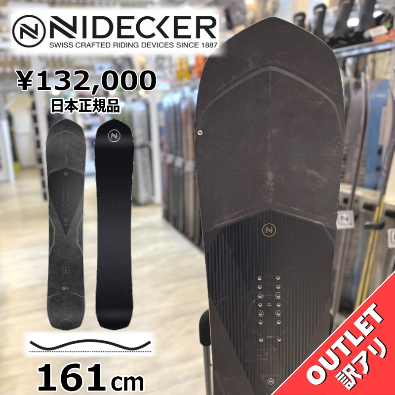 スノーボード 板 型落ち メンズ 24-25 NIDECKER MEGALIGHT 161cm