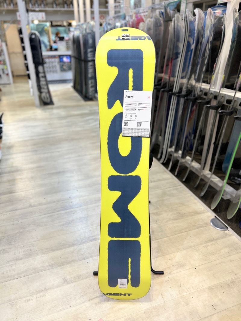即納】メンズ スノーボード 板 型落ち 旧モデル 154cm ROME AGENT