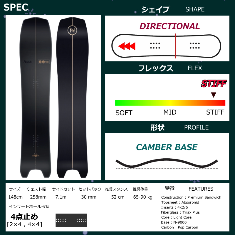 スノーボード 板 型落ち 25-26 NIDECKER MOSQUITO 148cm ナイデッカー  モスキートアウトレット |  | 06