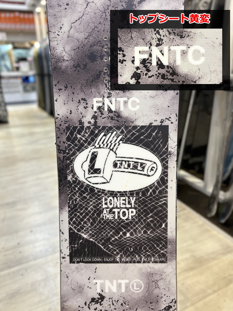 スノーボード 板 型落ち メンズ 23-24 FNTC TNT L WHITE 157cm エフ