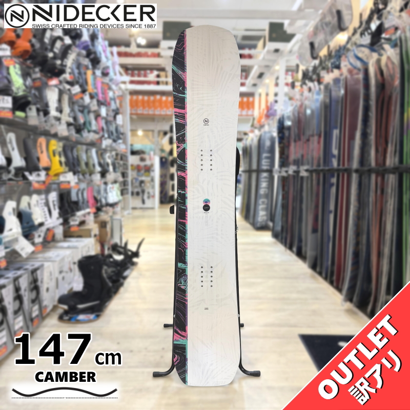 スノーボード 板 型落ち 25-26 NIDECKER VENUS 147cm ナイデッカー  ヴィーナスアウトレット | 