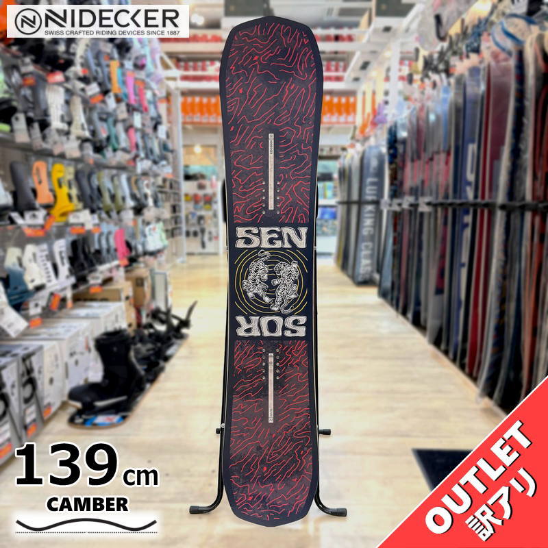 スノーボード 板 型落ち 25-26 NIDECKER SENSOR WOMEN'S 139cm ナイデッカー  センサーアウトレット | 
